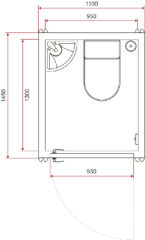 Nook toilet floor plan